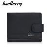 Men's Short Wallet Leather Business Premium ID Bag Wallet Multifunctional Snap Buckle Change Bag