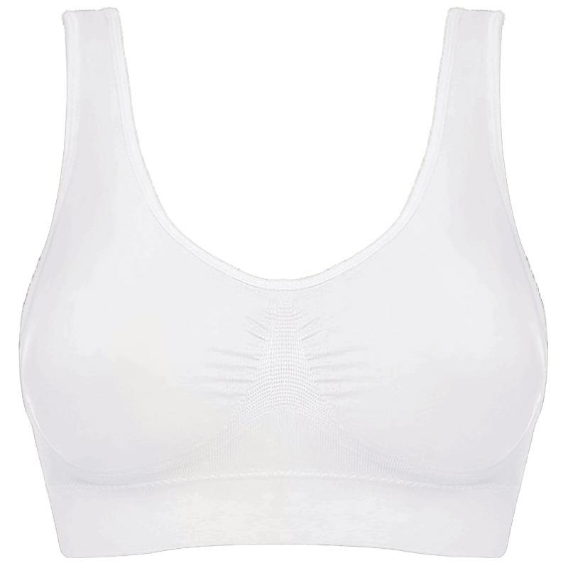 Plus Size Seamless Sports Yoga Bra For Women Comfortable Large Cup Camisole Sleep Bra