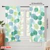 2pcs,2D Plane Printing Curtains Roller Blinds Green Leafy Vines Polyester Easy Install (without Rod) Versatile All for Study,