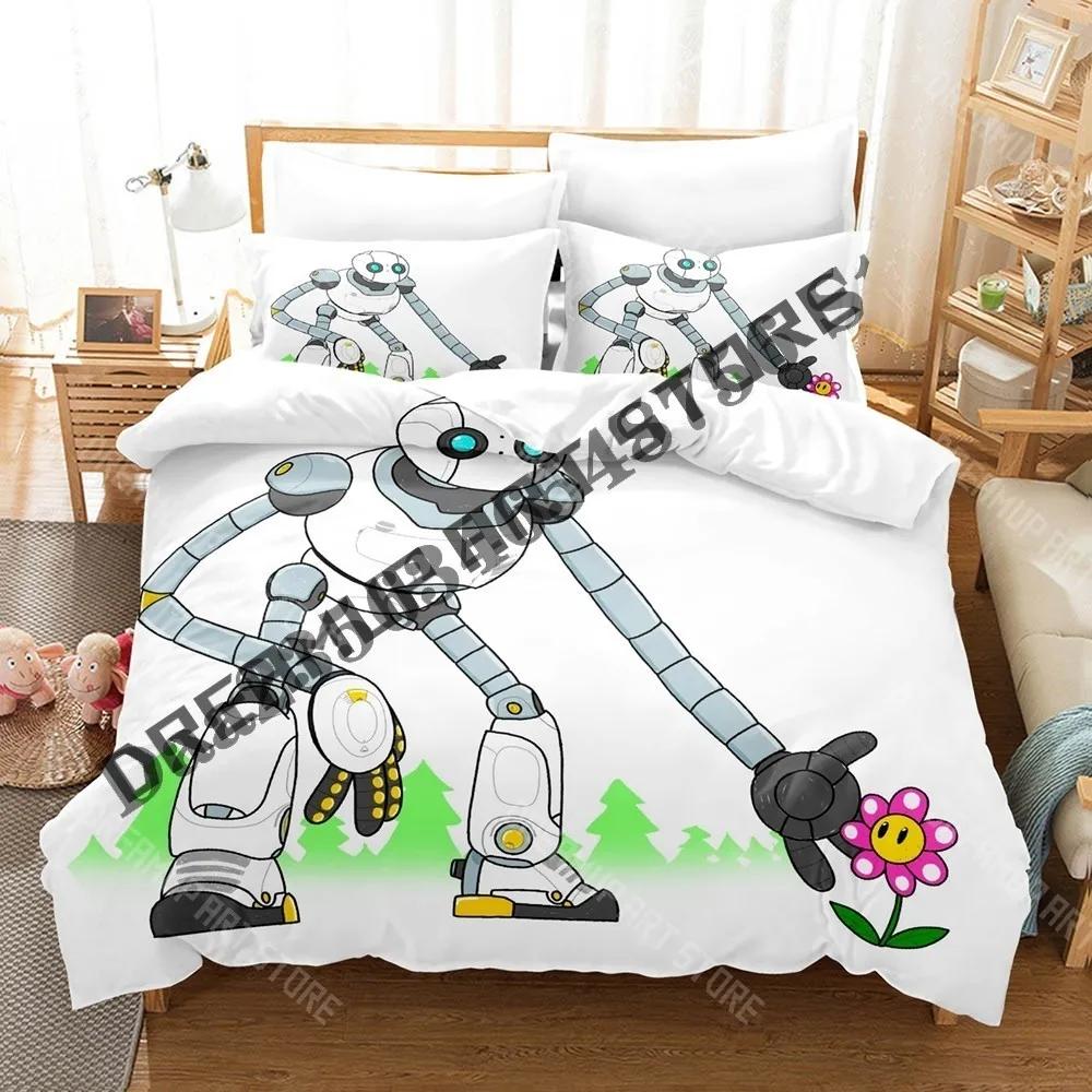 3D Print Wild Robot Graphic Bedding Set Single Twin Full Queen King Size Bed Set Adult Kid Bedroom Duvetcover Set Anime Bed