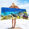 Ręcznik plażowy Sea World dla dzieci, dziewczynek, chłopców, mężczyzn, kobiet, z nadrukiem żółwia, do łazienki, na basen, super miękki plusz