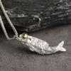 Undead Salted Fish Pendant Retro Literary Personality Male Niche Pendant Ins Simple Necklace Transshipment Jewelry