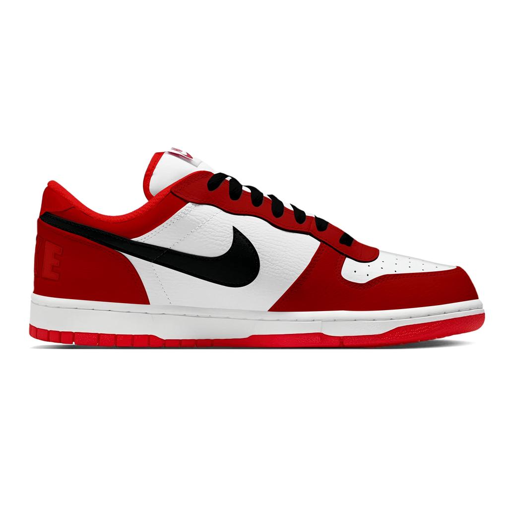 Nike Big Year Of The Horse Greetings Abrasion Resistant Breathable Low top Skateboard Shoes Men's Red White 355152-150(Team1732-S-BOX)