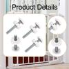 4 Pack Gate Threaded Rods Easy Install Hardware for