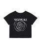 Nigaennikol Rose Signature Crop Top_Black White