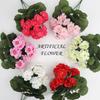 DIY Wreath Begonia Artificial Flower Silk Petals Faux Flower  Home Decoration