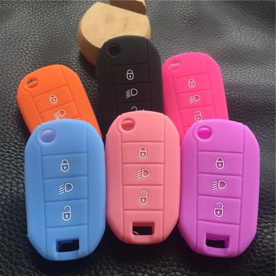 Silikon Araba anahtar kovanı Kapak Citroen C4l Kaktüs C5 C3 C6 C8 Picasso Xsara Peugeot 3008 308 Rcz 508 408 2008 Anahtar