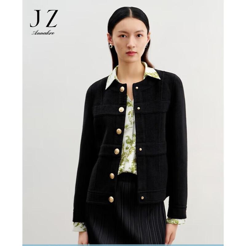 JZ Annakol Women's H-Line Short Double-Faced Wool Coat