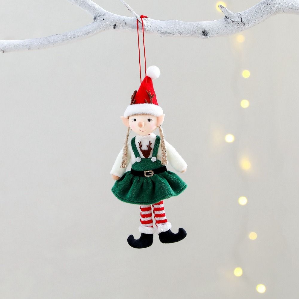 Angel Girl Cloth Christmas Angel Hanging Pendants Skirt Shape Christmas Girl Pendant Cute Xmas Tree Pendant Home Decor