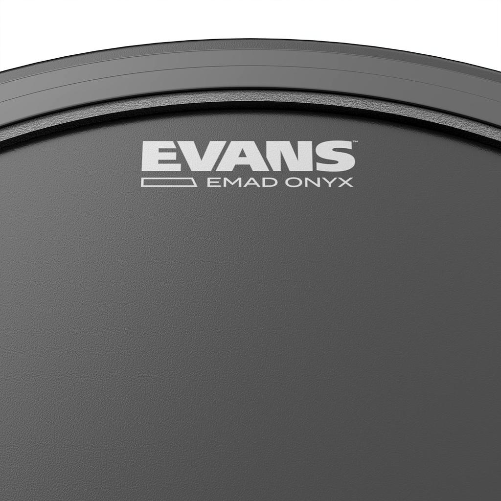 EVANS BD24EMADONX 24" EMAD Onyx Frosted Bass Drum Head (1-ply, 10mil with EMAD Ring) [Official Japanese Product]