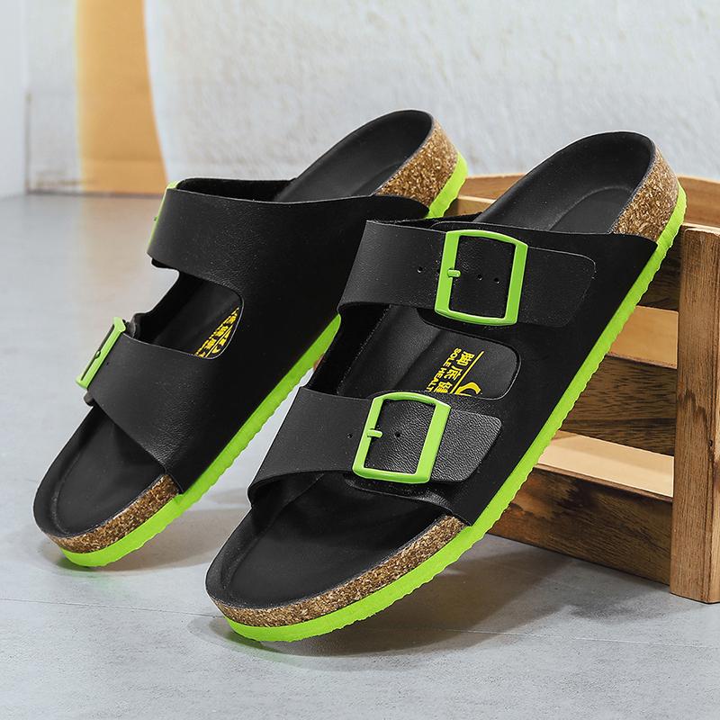 Fashion Fashionable Summer Men's Breathable Beach Anti Slip Casual Sandals High-quality Handmade Men's Comfortable Soft Soled Slippers