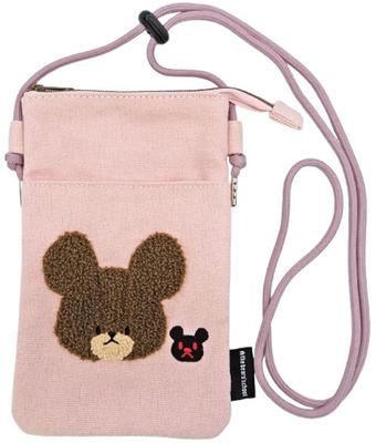 Nakajima Corporation The Bears' School Zippered Sacoche, Pink, 210234-25
