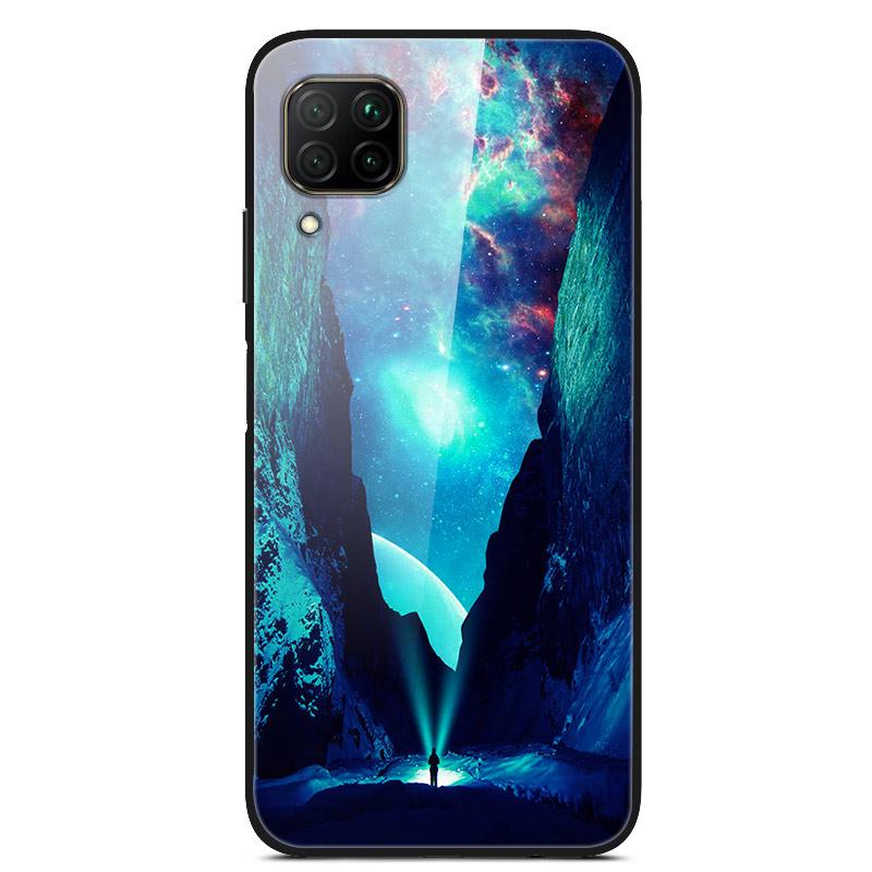 Luxury Cover Case for Huawei P40 Lite Tempered Glass Cover for Huawei P40 Lite E Phone Case for Huawei P 40 Lite Coque P40Lite E