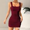 2025 Amazon New Summer Women's Clothing Elegant Commuter Style Slim-Fit Strap Dress Women's Summer High-End Dress