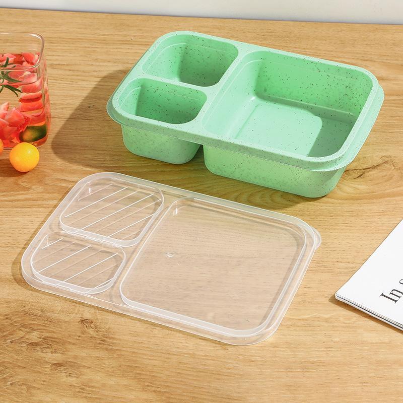 Mikrovlnná krabička na oběd Pšeničná sláma Nádobí Nádobí na potraviny Nádoba na jídlo Děti Děti Škola Kancelář Přenosná krabička Bento Box Obědová taška