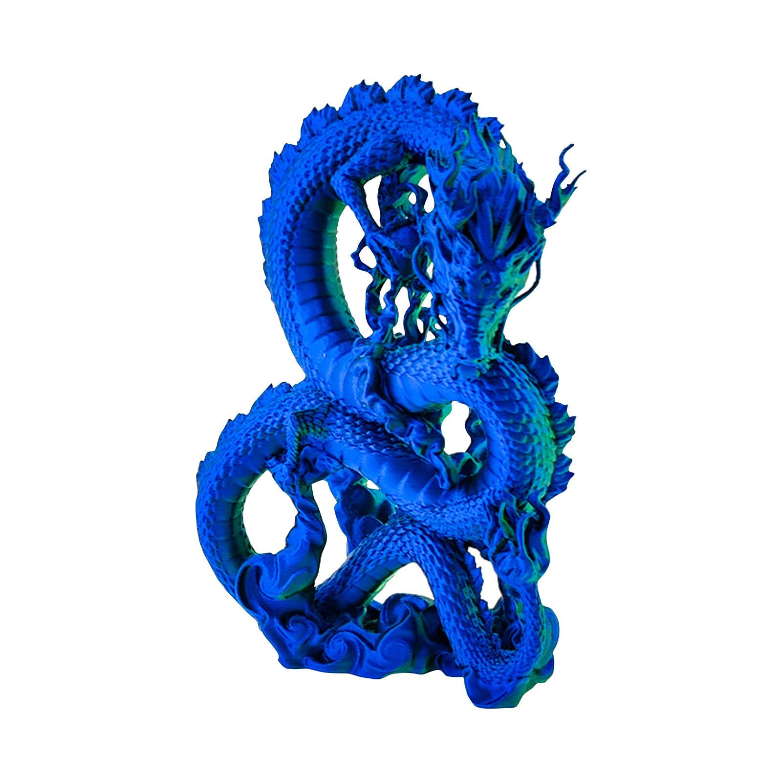 3D Printed Auspicious Cloud Dragon Ornaments, Animal Toys, Home, Room, Car Decoration, Desktop Ornaments, Joints Cannot Move, Auspicious Cloud Dragon One Size