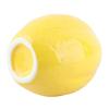 Lemon Shape Vase Yellow Unique Ceramic Decorative Fruit Shaped Flower Arrangement Vase for Home Desktop Decor