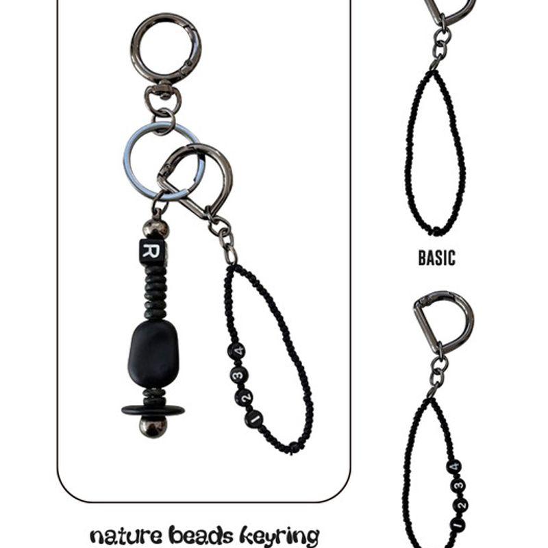 

REVOIRSIS nature beads keyring black black_CUSTOM (4-digit number) (2,000 won)