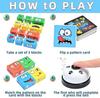 LADVATKIN Wooden Puzzle Blocks Interactive Brain Teaser Game with Bell Educational Toy for Kids Family Board Game