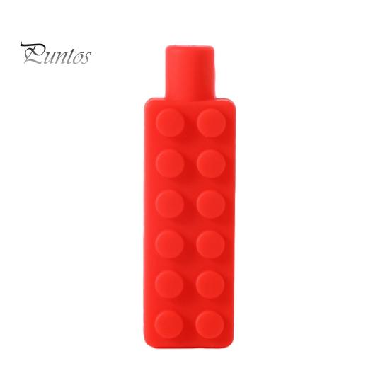 

Детский молярный строительный блок из пищевого силикона с радужной оправой и шнуром, препятствующий глотанию, развивающий моторику полости рта, сенсорное жевательное ожерелье, прорезыватель для зубов K