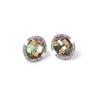 Dabirn Women's Cat's Eye Crystal Earrings