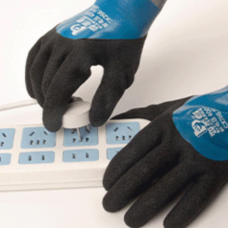 1 Pair Withstanding Voltage 400/1000V Rubber Insulation Glove For Electrical Maintenance Home Electrician Insulating Gloves