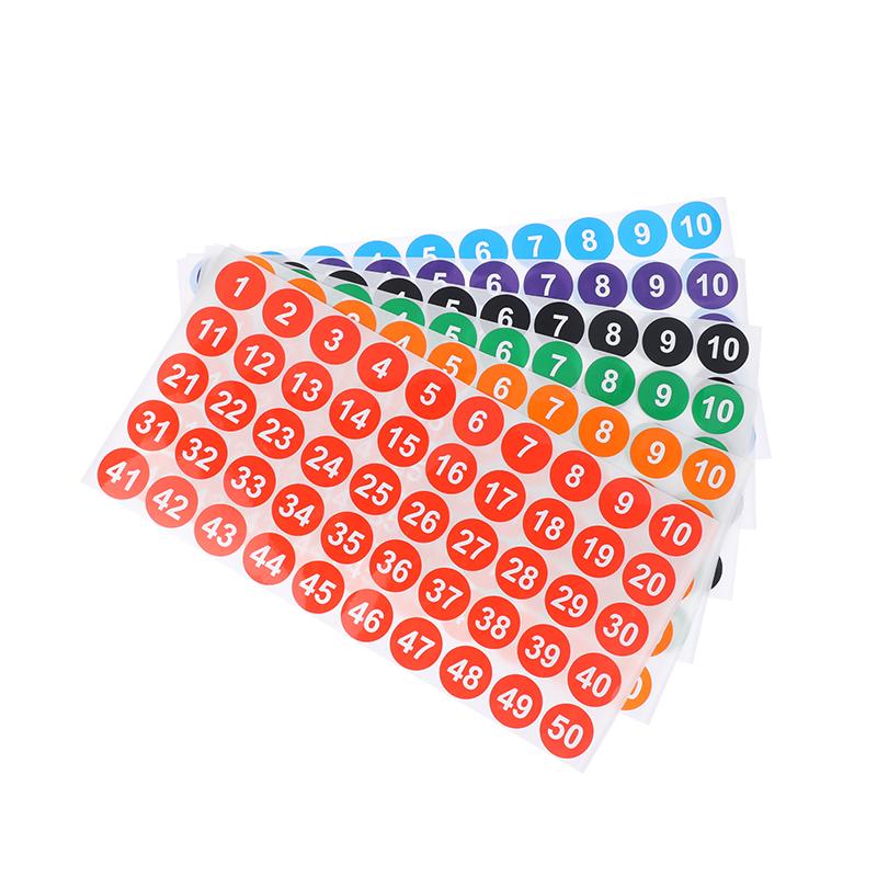 4 arkusze 2,54 cm Naklejki Cyfrowe 1-200 Kolejne Numery Samoprzylepne Etykiety DIY Butelki do Lakieru do Paznokci Zastawa Stołowa Dekoracje do Scrapbookingu
