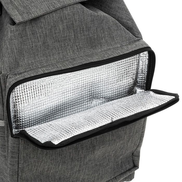 "Nomade" 6-Rad-Marktwagen mit integrierter Atmosphera-Isoliertasche - Grau