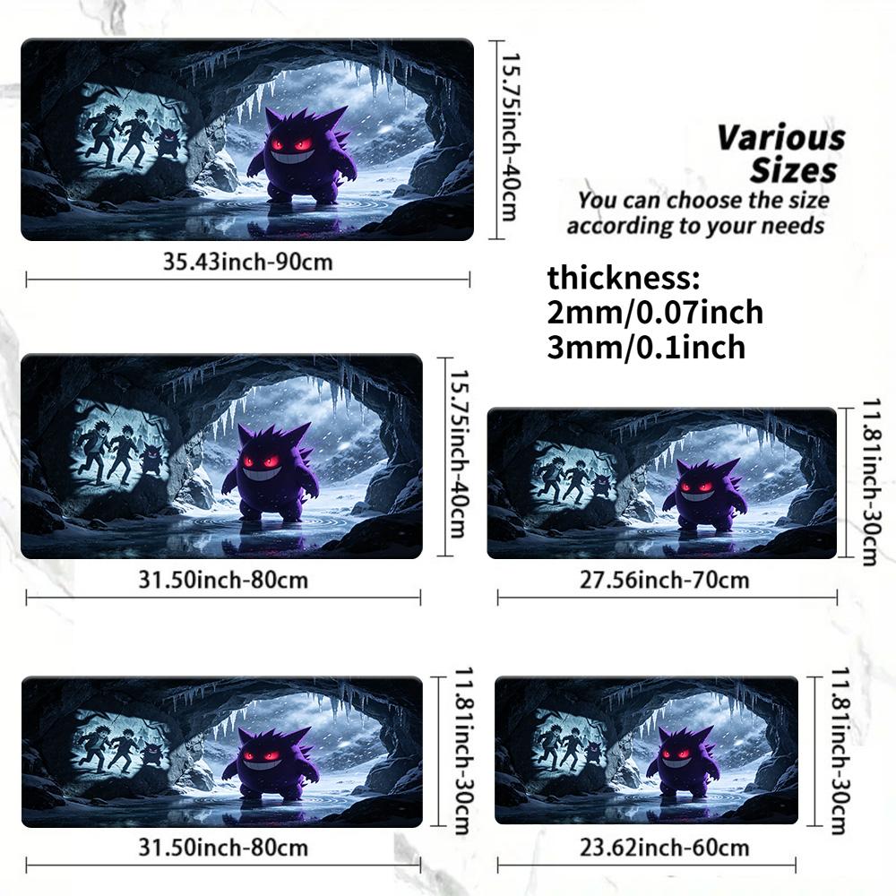 Snorlax Hugging Persimmon Tree Forest Gaming Desk Mat NonSlip Washable Mouse Pad 30x80x0.2cm