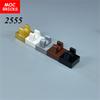 10pcs/lot MOC Bricks DIY Tile Modified 1x1 with Clip Fit with 2555 12825 Educational Building Blocks Figure Toys Kids Gifts