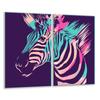 Szklana Deska Do Krojenia 2X 30X52 Zebra