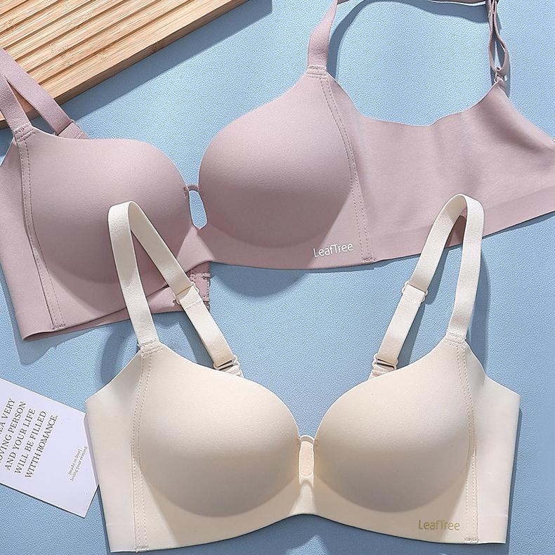 Latex Underwear for Women Gathered Flat Chest Sexy and Seamless Bra Thickened Anti Sagging Gathered Accessory Breasts No Steel Ring Bra