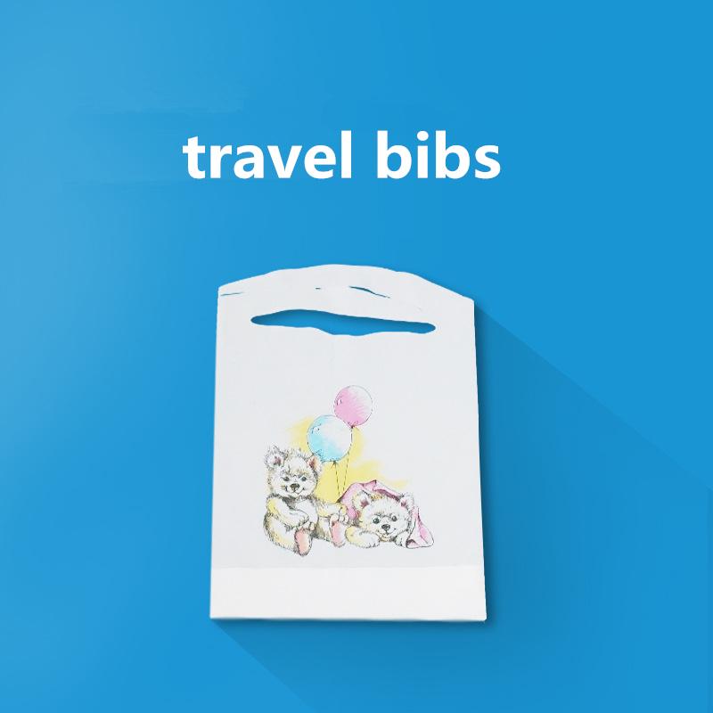 

25pcs/lot Baby Bibs Disposable Waterproof Lunch Bibs Portable Travel Infants Bibs Boys Girls Feeding Burp Cloths Bibs Apron