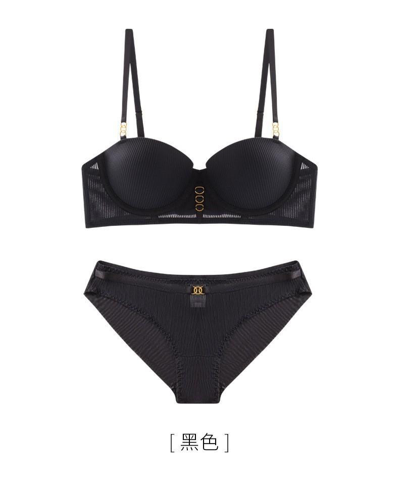 

Сексуальное нижнее белье женское, маленькая грудь выглядит большой, собирающее белье, убирает боковые складки, против отвисания, чашка бюстгальтера с верхней поддержкой, лето 85D чёрный