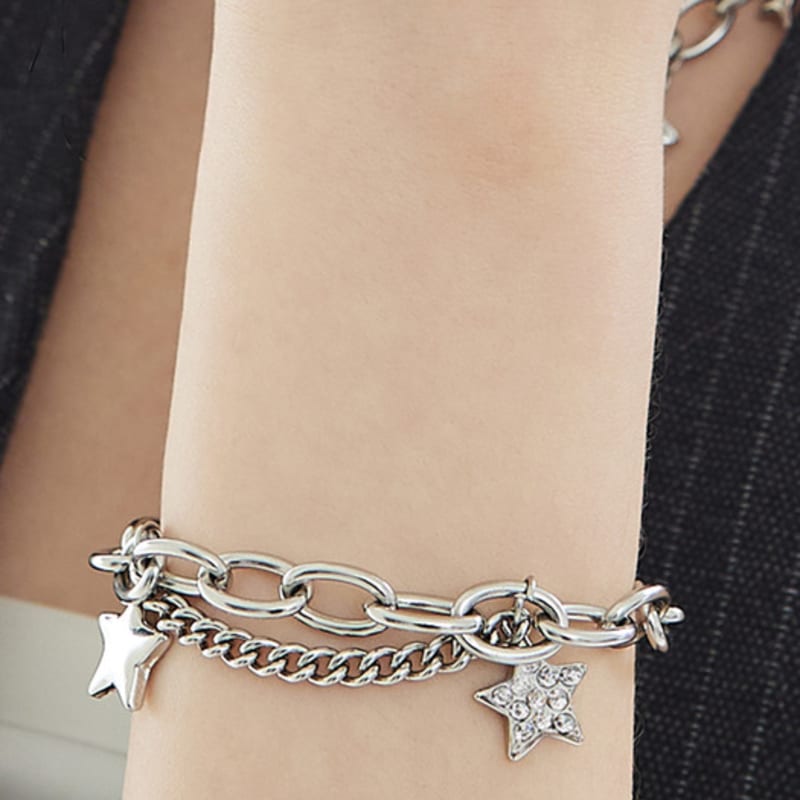 Brățară Chirurgicală VVV Star Funky cu Lanț Gros