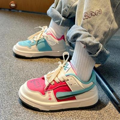 Fashion Colorful Chunky Sneakers Children  Spring Autumn Thick Bottom Board Shoes Boys Girls Sport Running Shoes Trend Kids Trainers