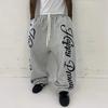 Amerikaanse Hip-hop Casual Mode Oversized Wijde Pijpen Broeken voor Mannen Y2k Harajuku Letter Print Sportbroeken voor Vrouwen Street Wear Joggingbroeken
