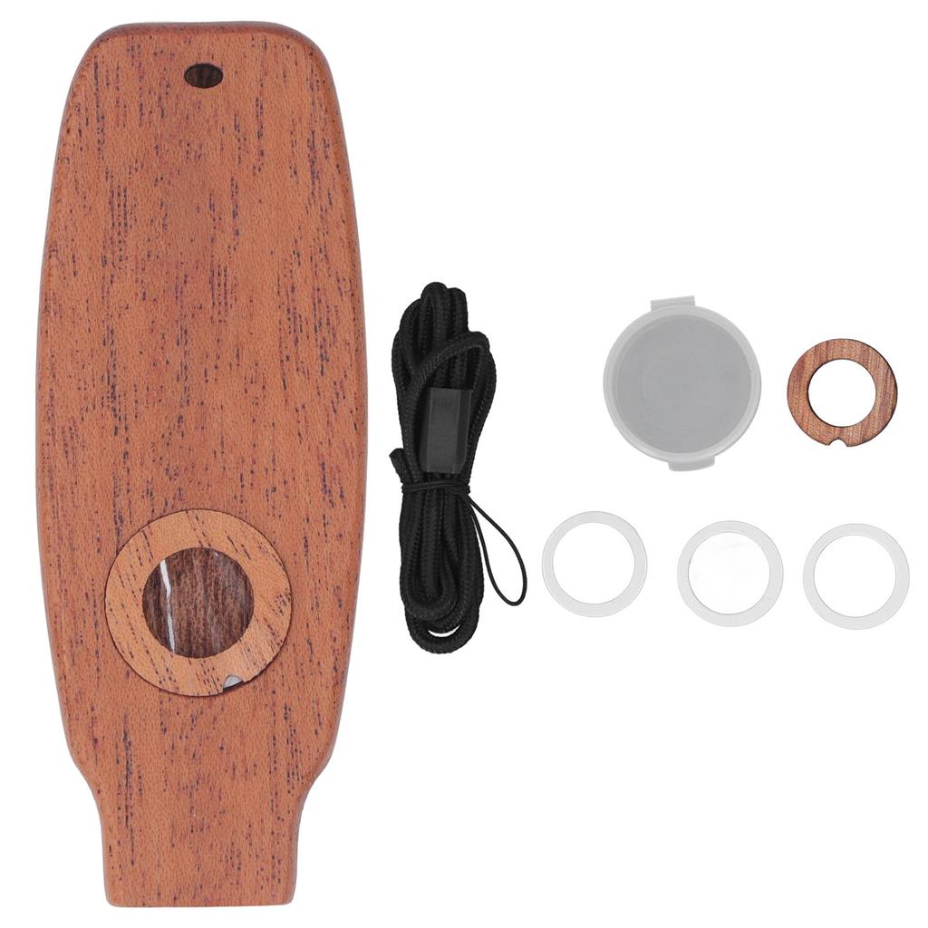 Kazoos Flute Compacct Portable Mahogany Professional Kazoo for Children Beginner Adult Type 2