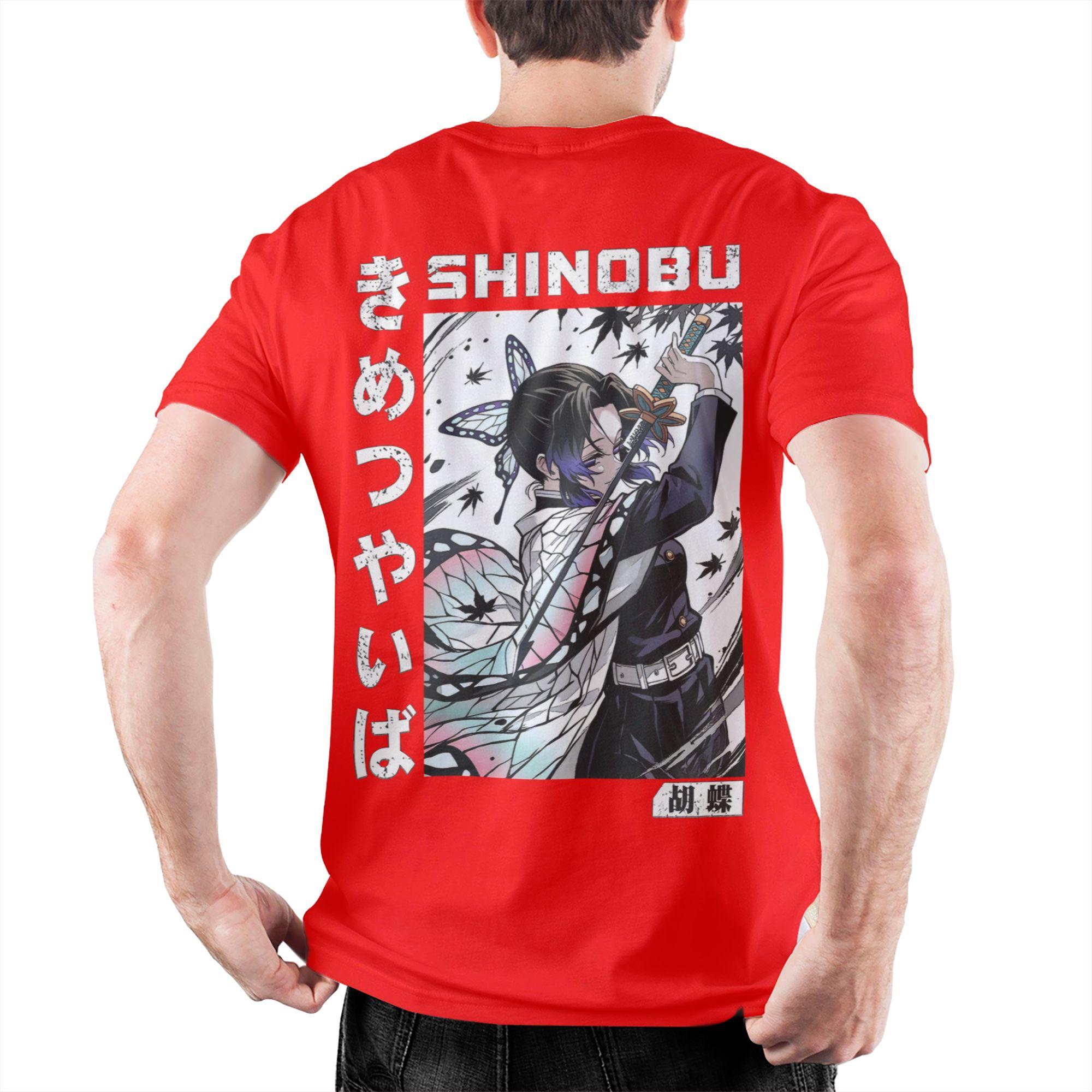 

Men Demons Slayers Kocho Shinobu Inked Slashes T Shirt Pure Cotton Tops Funny Short Sleeve Crewneck Tees Plus Size TShirt M