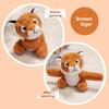 Soft Plush Tiger Wristband Toy With Pp Cotton For Kids Play And Gift