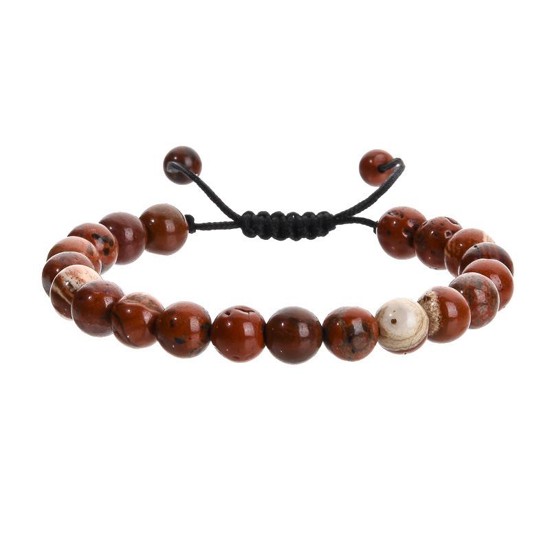 Leisure and Fashion Series Hand Chain Natural Stone Jade Mix and Match Weaving Bracelet Ornaments Gift