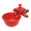 Adjustable Water Volume Automatic Drinker Bowl for Birds: Chicken, Pigeon, Quail - Pure Material, Red Design, Ideal for Cage Breeding