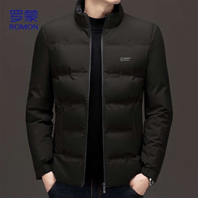 Romon Men's Winter Business Casual Padded Stand-Collar Windproof Jacket 8803