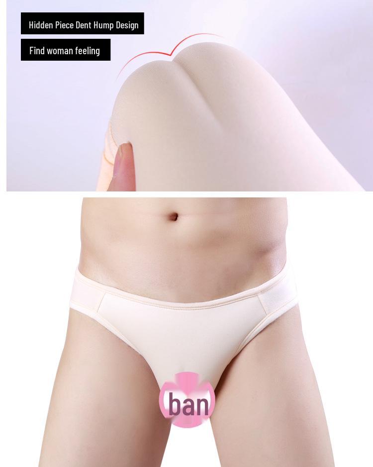 Mandaino Crossdresser One-Piece Thong with JJ Concealment and Fake Vagina for COS