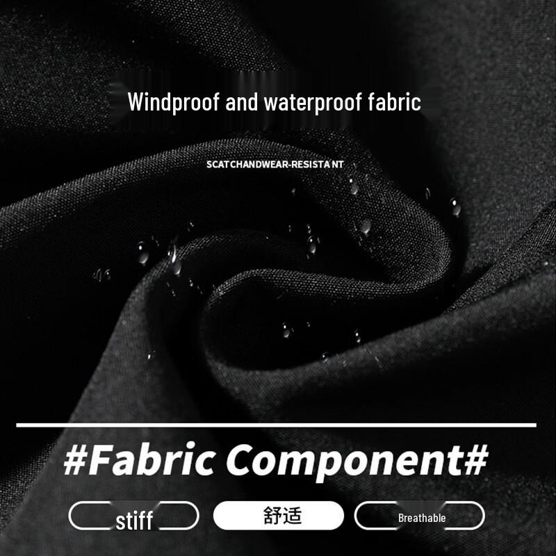 JEEP SPIRIT Men's Windproof Waterproof Fleece-Lined Hooded Jacket