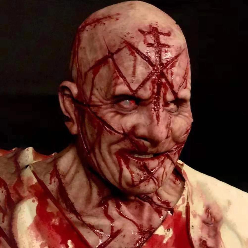 Latex Glatzenkappen Kopfperückenkappe Dicke Glatze Cosplay Hut Verkleidung Make-up Kostüm für Kinder Erwachsene