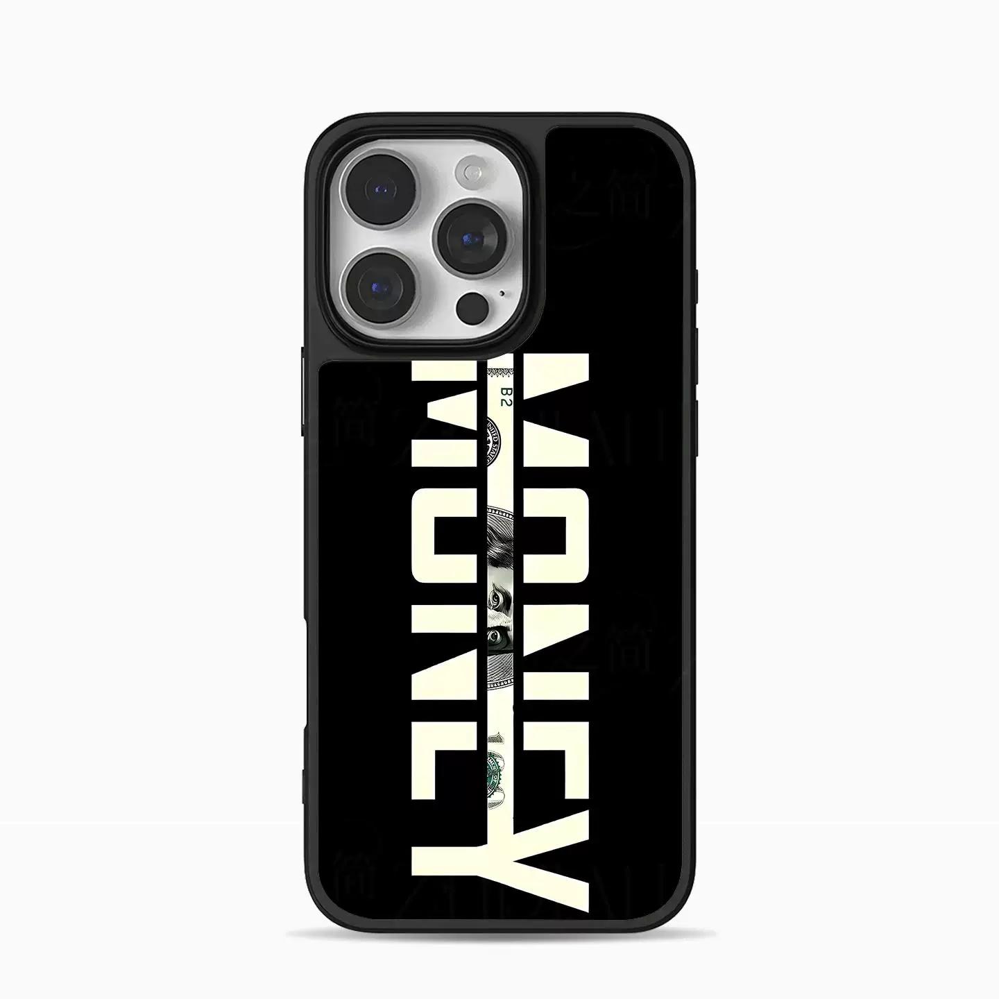 

Personalized Letter Money Creative Design Pattern Phone Case for iPhone 17AIR 16 15 14 13 12 11 PRO MAX PLUS Y2K Drop Glue Cover iPhone17 Pro Max