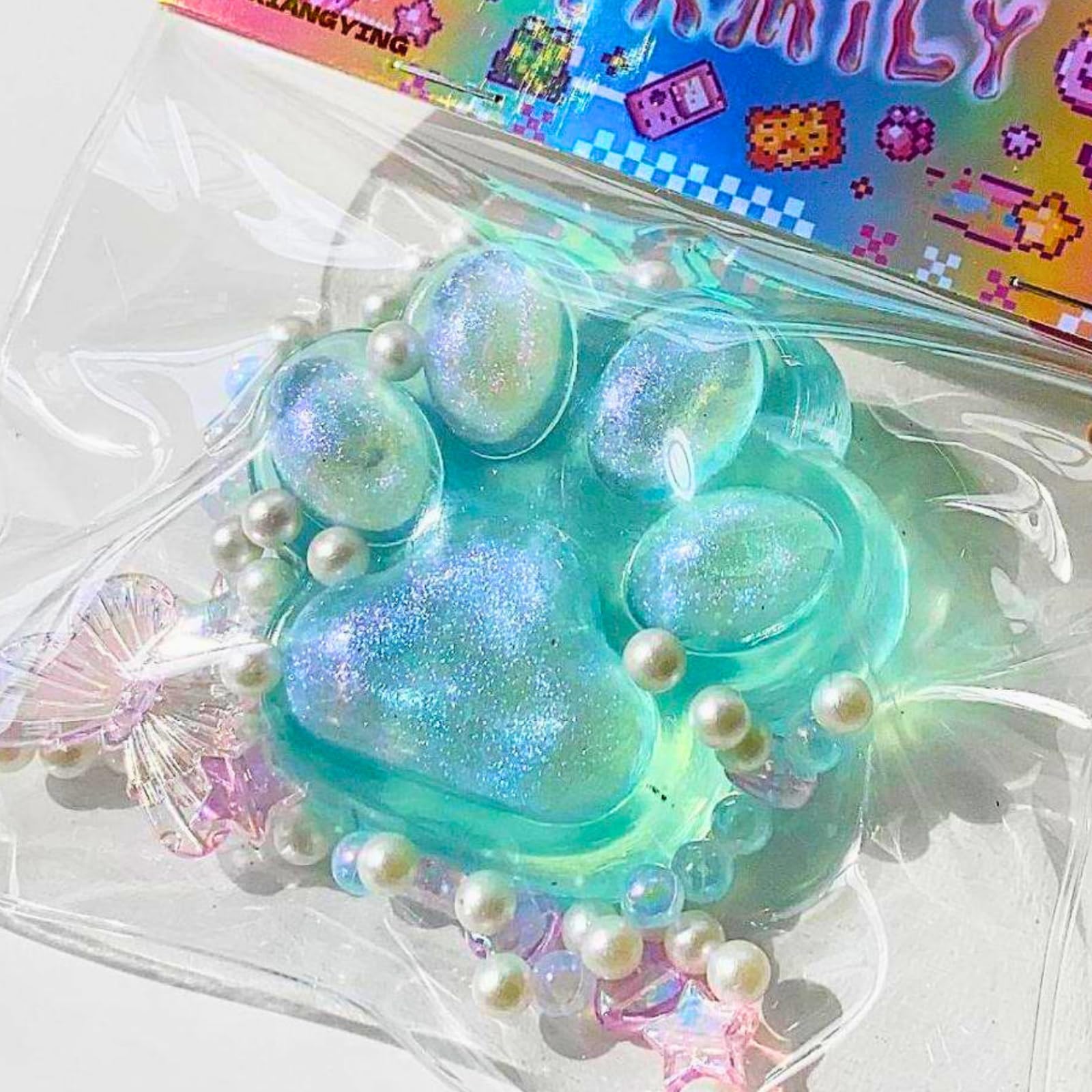 

Squeeze Cat Paw Toy Stress Relief Toy Transparent TPR Soft and Squishy Texture Flexible and Elastic Design Fits the Hand Addictive Touch 7cm Compact