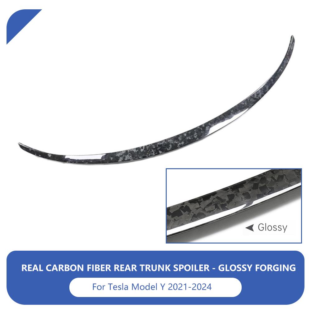 Real Carbon Fiber Rear Trunk Spoiler For Tesla Model 3/Model Y 2017-2023 For Model 3 Highland 2024 Lip Wing Car Accessories