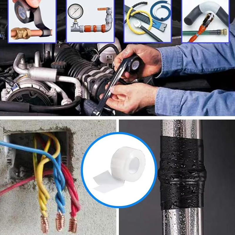 Water Pipe Leak Repair Tape Self-adhesive Strong Waterproof Tape Water Pipe Leak Winding Repair Silicone Rubber Leak Stop Tape